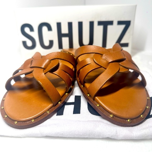 SCHUTZ Phoenix Flat Sandals - Picture 2 of 8